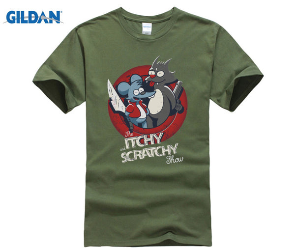 Itchy & Scratchy Men T-Shirt - OliverFace